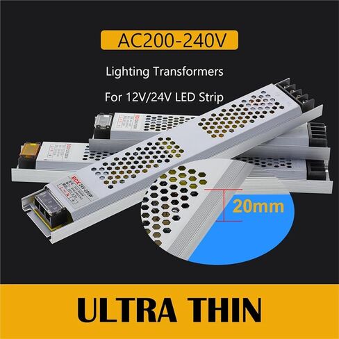 LED Power Supply DC 12V 24V Lighting Transformers 60W 100W 150W 200W 300W 400W AC190-240V Driver for LED Strips(12V,200W) in Saudi Arabia