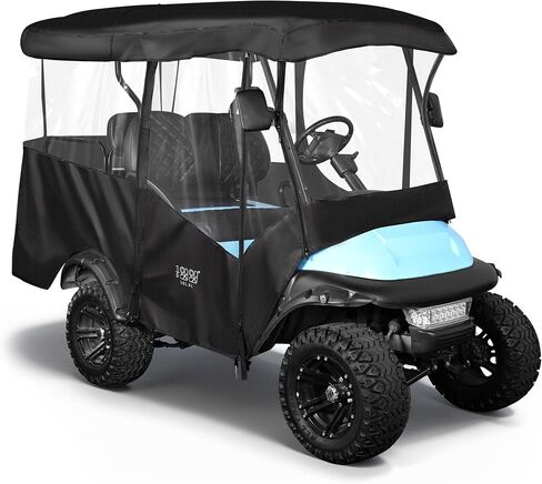 10L0L Golf Cart Carting حاويات 4 السقف الممتد للركاب ، غلاف أمطار عالمي للجولف لـ Yamaha Ezgo Txt RXV Car Car السابقة DS 86.61 in Saudi Arabia