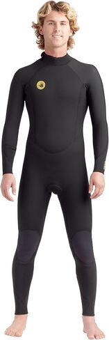 Body Glove Men's Heritage 4/3mm Back Zip Full Wetsuit Black in Saudi Arabia