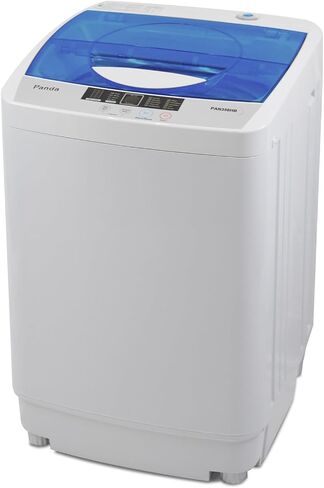 Panda Portable Washing Machine, 10lbs Capacity, 10 Wash Programs, 2 built in rollers/casters, Compact Top Load Cloth Washer, 1.34 Cu.ft in Saudi Arabia