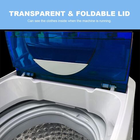 Panda Portable Washing Machine, 10lbs Capacity, 10 Wash Programs, 2 built in rollers/casters, Compact Top Load Cloth Washer, 1.34 Cu.ft in Saudi Arabia