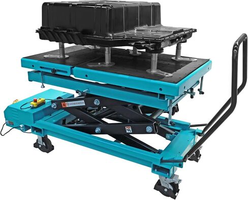 BIG RED Hydraulic Electric E-Vehicle Battery Lift Table, Movable Lift Platform with Adjustable Height, High Drop Arrest, and Dual Pump - 1 Ton (2,204 lbs) Capacity in Saudi Arabia
