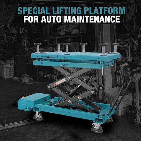 BIG RED Hydraulic Electric E-Vehicle Battery Lift Table, Movable Lift Platform with Adjustable Height, High Drop Arrest, and Dual Pump - 1 Ton (2,204 lbs) Capacity in Saudi Arabia
