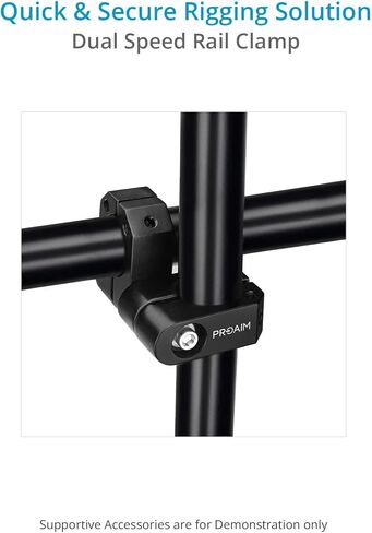 بروايم مشبك سرعة دوار 360 درجة لسيارة الكاميرا. يناسب اعمدة سقالة 42 ملم/1.65 انش. مصنوع من الالومنيوم، خفيف الوزن مع 3/8 انش - 16 فتحة ملولبة. قضيب سرعة التثبيت في اي زاوية (P-SRCL-01) in Kuwait