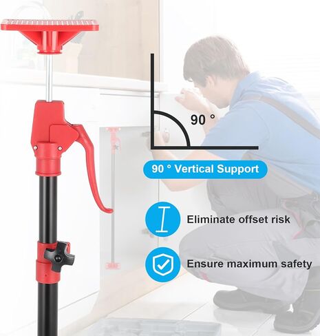Cabinet Jack Support Pole, 45-114 Inch Adjustable Heights With 154 Lb Capacity, for Drywall Jack, Installing Cabinets 3rd Hand Rod in Saudi Arabia