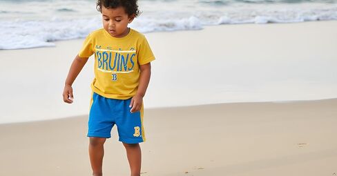 Wes and Willy Little Boys Sports Fan College Team Short and Shirt Set in Kuwait