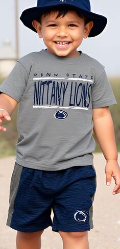 Wes and Willy Little Boys Sports Fan College Team Short and Shirt Set in Kuwait