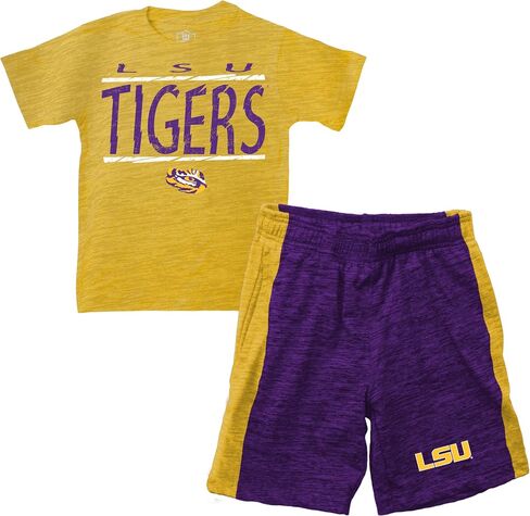 Wes and Willy Little Boys Sports Fan College Team Short and Shirt Set in Kuwait