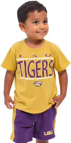 Wes and Willy Little Boys Sports Fan College Team Short and Shirt Set in Kuwait