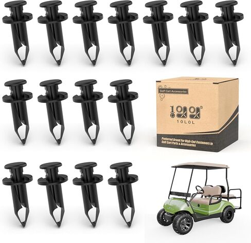 10L0L GOLF CART FLOOR FLOOR PUSH PUSH RIVETS لنماذج Yamaha (2007 -UP) - OEM 90269-09003 متوافق ، حزمة من 15 - ملائمة آمنة وسهلة التثبيت in Kuwait