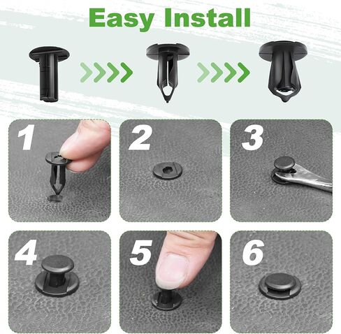 10L0L GOLF CART FLOOR FLOOR PUSH PUSH RIVETS لنماذج Yamaha (2007 -UP) - OEM 90269-09003 متوافق ، حزمة من 15 - ملائمة آمنة وسهلة التثبيت in Kuwait