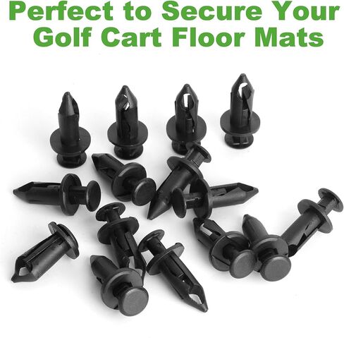 10L0L GOLF CART FLOOR FLOOR PUSH PUSH RIVETS لنماذج Yamaha (2007 -UP) - OEM 90269-09003 متوافق ، حزمة من 15 - ملائمة آمنة وسهلة التثبيت in Kuwait