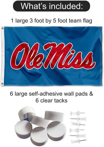 Ole Miss Banner and Tapestry Wall Tack Pads in Saudi Arabia