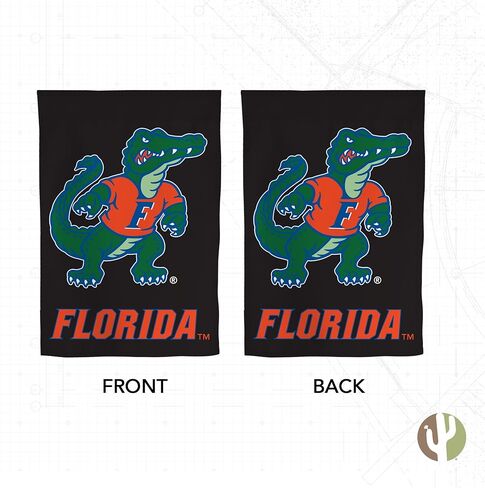 Desert Cactus University of Florida UF Garden Flag - 19 × 12 بوصة لافتة فلوريدا غتورس ، للعرض في الهواء الطلق والأحداث (التصميم K) in Kuwait
