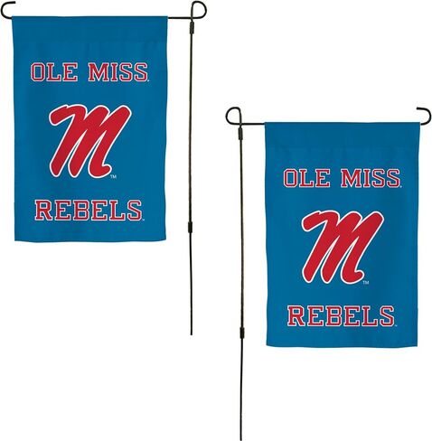 Desert Cactus University of Mississippi Um Garden Flag - 19 × 12 بوصة Mississippi Old Miss Rebels Banner ، للعرض في الهواء الطلق والأحداث (التصميم N) in Saudi Arabia