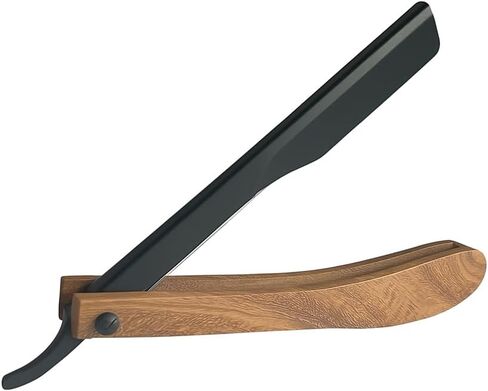 MIRACLE Straight Razors for Men, Straight Edge Razor Shaving Kit, Mens Straight Razor Compatible with Disposable Single Edge Steel Blades in Saudi Arabia