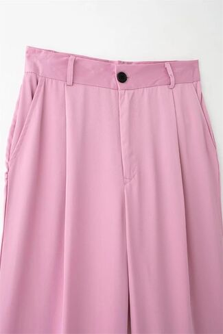 Women's Retro Casual Solid Color Draped Pocket Straight Loose Pants in Saudi Arabia