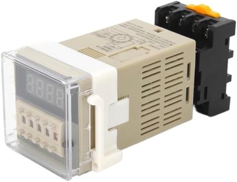 DH48J-11A 11 PIN Contact/Sensor Signal Inport Digital Counter Relay DH48J-11A 12V to 380V وظيفة ذاكرة فشل الطاقة مع قاعدة (AC36V) in Saudi Arabia