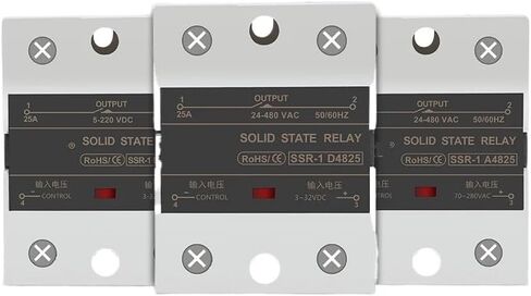 Solid State Relay 10A 25A 40A 60A 80A 100A 120A DC-AC AC-AC DC-DC Single Phase Non-Contact 24-480VAC(AC-AC,25A) in Saudi Arabia