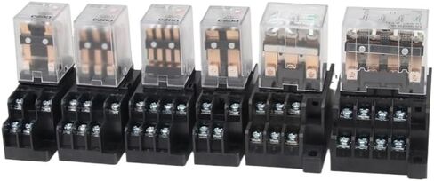 10 أجهزة كمبيوتر لمرحلات التحكم المصغرة بالجملة المرحلة الوسيطة الصغيرة AC 12V DC C24 AC220 HH52P HH53P HH54P (24V ، HH64P AC) in Kuwait