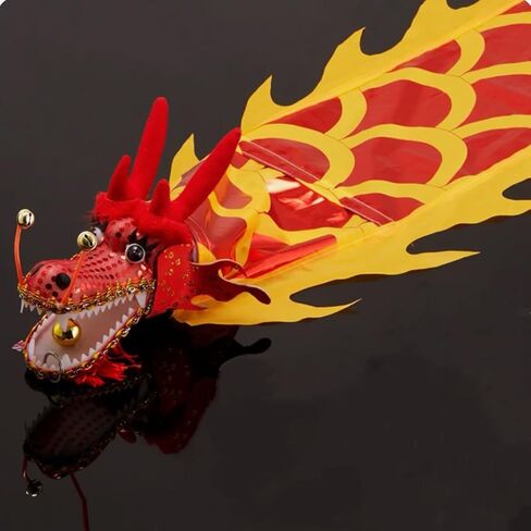 Dragon Poi مع رأس التنين البلاستيكي ثلاثي الأبعاد ، حبل أرجوحة ودائم شريط ذهبي حار ، مجموعة مرحلة التنين الذهبية في الهواء الطلق in Saudi Arabia
