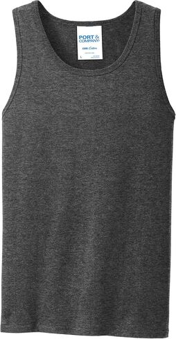 Port & Company PC54TT 100% Cotton Tank Top - Dark Heather Grey - 3XL in Kuwait