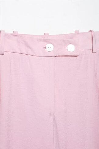 Women's Wide-Leg High-Rise Front Pocket Straight Trousers in Saudi Arabia