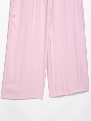 Women's Wide-Leg High-Rise Front Pocket Straight Trousers in Saudi Arabia