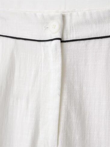 Women's Loose Solid Color Straight Wide-Leg Trousers in Kuwait