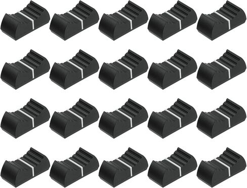 UXCELL STROWER SLIDE POTENTIOMETER FASTER PUSH KNOB PLAST PLAST KNOBS لمقياس الجهد ، الغيتار ، وحدة التحكم ، الحجم ، رمح إدراج باس 8 × 1 مم/0.31 × 0.04 بوصة حزمة بيضاء حمراء من 20 in Kuwait