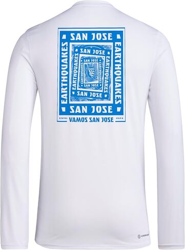 adidas Men's San Jose Earthquakes Pre-Game Long Sleeve T-Shirt in Saudi Arabia