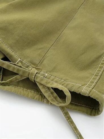 Women's Multi-Pocket High Waist Drawstring Loose Wide-Leg Pants in Saudi Arabia