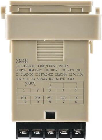 ZN48 Series Digital Time Relay Counter 220VAC 380VAC 24VDC Multifunction Timer Rotating countroller Revolution Counter(ZN48 24VDC) in Saudi Arabia
