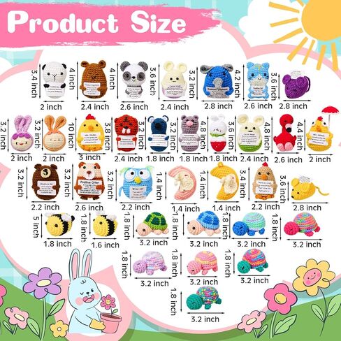 36 Pcs Positive Fruits Vegetables Crochet Emotional Dolls Bulk Support Knitted Crochet Encouragement Emotional Gifts with Positive Words for Friends Coworker Decorations for Home Office in Saudi Arabia