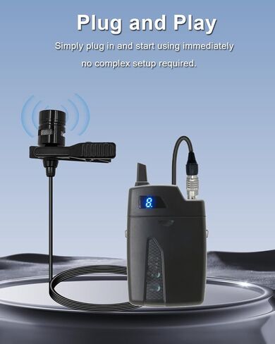 Microphone لافالييه لنظام جهاز إرسال الجسم اللاسلكي للتكنولوجيا الصوتية in Kuwait