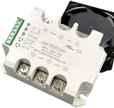 50A-90A Three-Phase AC Voltage Regulating Module with Heat Sink and Fan Power Regulator Thyristor Solid State Relay Dimming(90A (20KW)) in Saudi Arabia