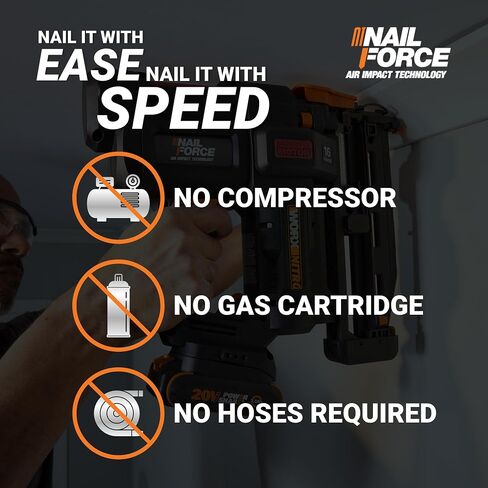 Worx WX840L 20V Power Share Cordless 18 Gauge Nail & Staple Gun in Saudi Arabia