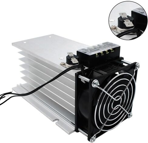 Radiator for Solid State Relay H-150 Heat Sink with Fan Radiator for Three Phase SSR 60A in Saudi Arabia