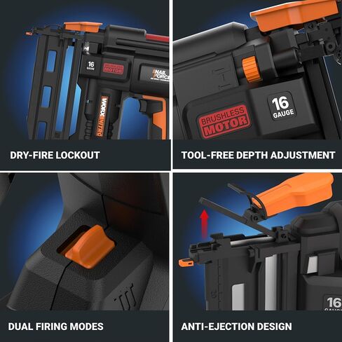 Worx WX840L 20V Power Share Cordless 18 Gauge Nail & Staple Gun in Saudi Arabia