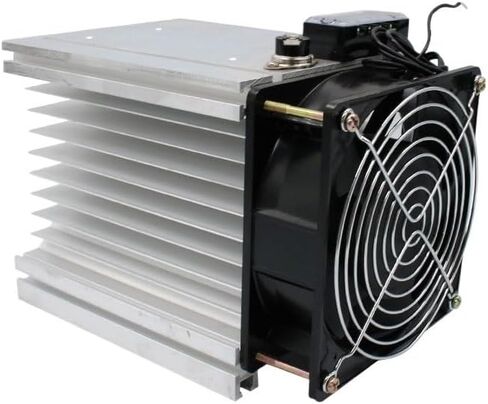 Radiator with Fan for Three Phase Solid State Relay SSR Heat Sink 100A 120A 3-Phase Relay DC 48V Y-150 in Saudi Arabia