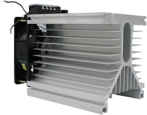 Radiator with Fan for Three Phase Solid State Relay SSR Heat Sink 100A 120A 3-Phase Relay DC 48V Y-150 in Saudi Arabia