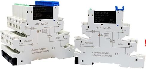 10PCS DIN Rail Mounted Solid State Relay Slim SSR Relay Module DC Control AC DC Control DC 6A SSR-41FDA/DD(10Pcs SSR-41FDA) in Saudi Arabia