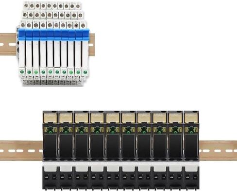 10pcs DIN Rail Relay 5V 12V 24V Slim Relay Module HF 41F with Led 6A 41F-5-ZS 41F-12-ZS 41F-24-ZS 30VDC(10PCS 5V) in Saudi Arabia