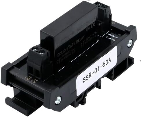 DIN Mounted Relay DC Control AC DC Control DC 5A Solid State Relay Module Single 1 Channel SSR 24-480VAC 3-32VDC Input(DC Control DC) in Saudi Arabia