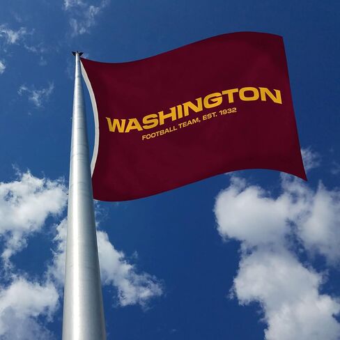 فريق Rico Industries NFL Washington Football Team 3 أقدام و 3 أقدام وعلم شعار واحد مع Gromsets in Kuwait