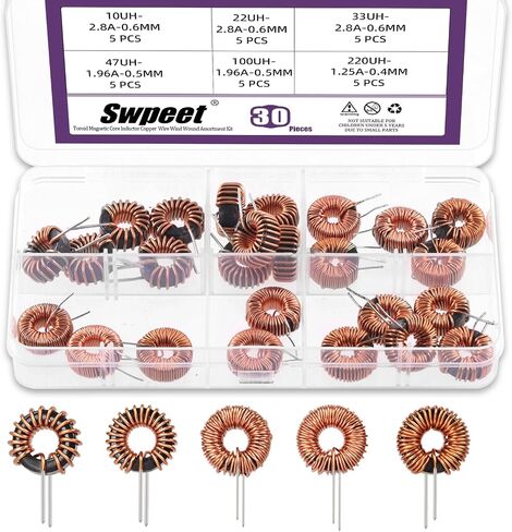 SWPEET 30PCS 6 أحجام 10UH-2.8A 22UH-2.8A 33UH-2.8A 47UH-1.96A in Saudi Arabia