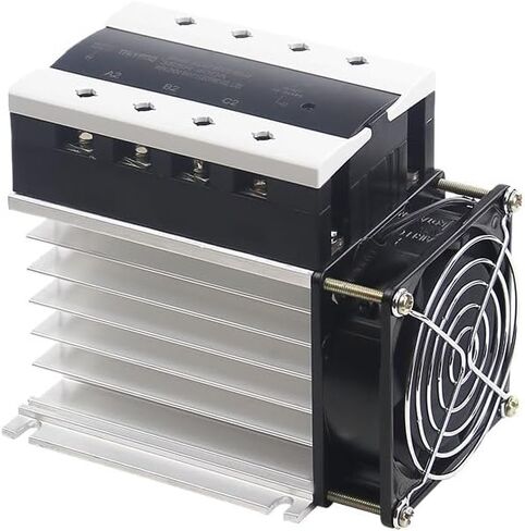 40/60/00/100/120/150/200A ترحيل الحالة الصلبة ثلاثية المراحل DC Control AC 380V 40A SSR-3 DC-AC مجموعة كاملة (التتابع ، بالارتداد الحراري ، المروحة) (40DA) in Saudi Arabia