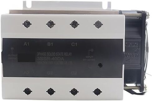 40/60/00/100/120/150/200A ترحيل الحالة الصلبة ثلاثية المراحل DC Control AC 380V 40A SSR-3 DC-AC مجموعة كاملة (التتابع ، بالارتداد الحراري ، المروحة) (40DA) in Saudi Arabia