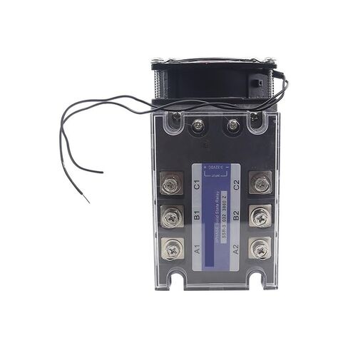 Three-Phase Solid State Relay DC Control AC 380V 40A SSR-3 032 3840Z DC-AC Complete Set (Relay, Heat Sink, Fan)(Three-Phase 10DA) in Saudi Arabia
