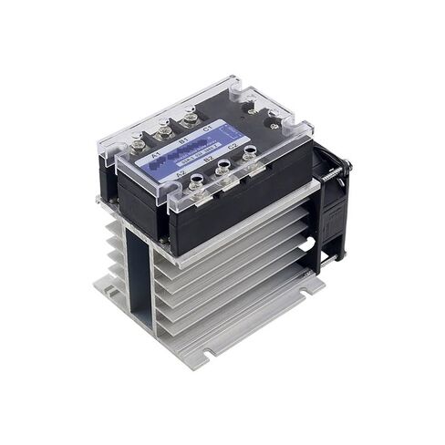Three-Phase Solid State Relay DC Control AC 380V 40A SSR-3 032 3840Z DC-AC Complete Set (Relay, Heat Sink, Fan)(Three-Phase 10DA) in Saudi Arabia